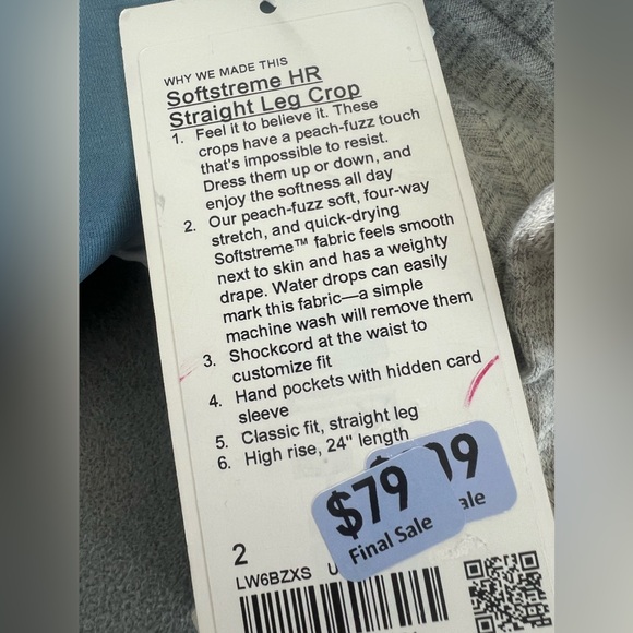 lululemon softstreme crop - Picture 2 of 2